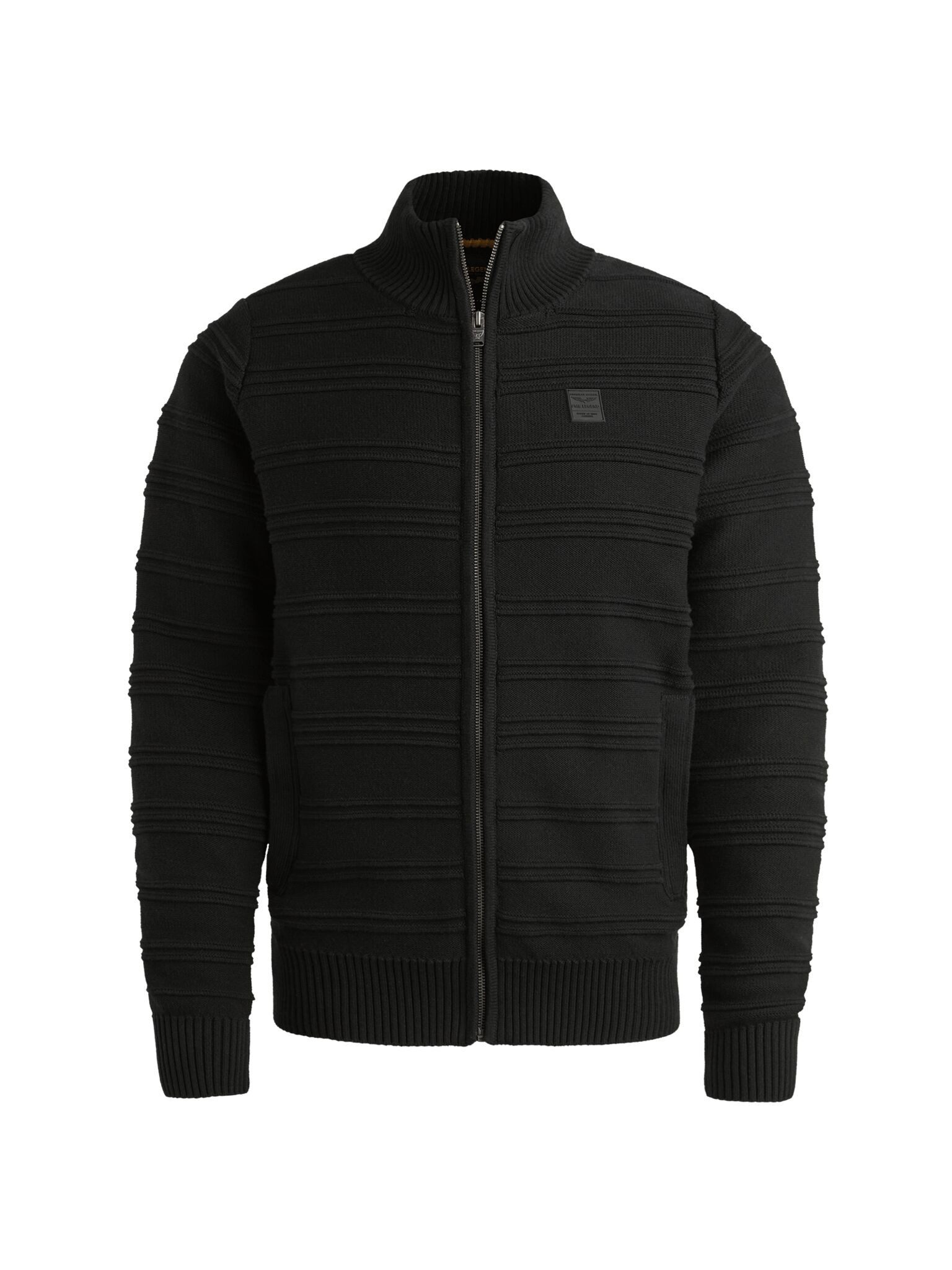 Strickjacke Zip jacket cotton structure knit