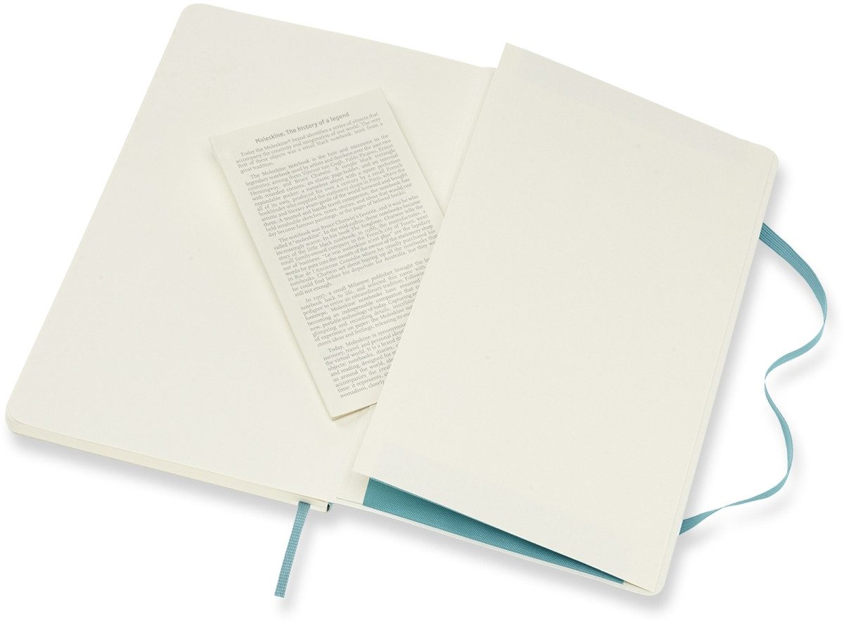 Notizbuch Notizbuch Large A5 blanko Softcover riffblau