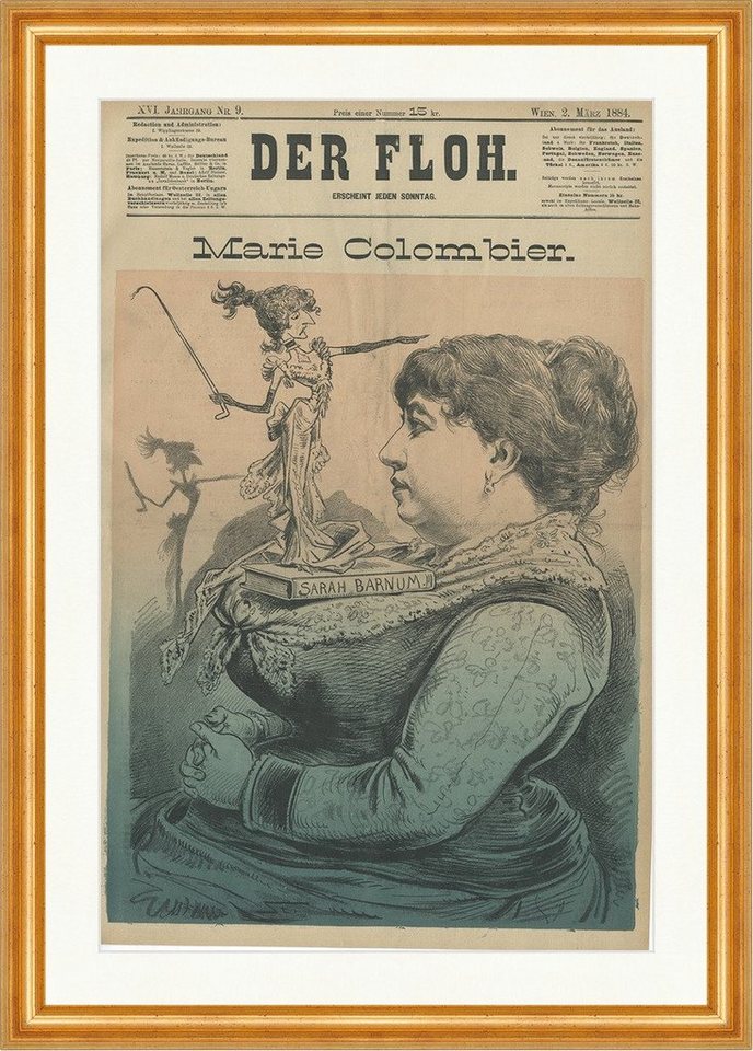 Kunstdruck Marie Colombier franz. Schauspielerin Schriftstellerin