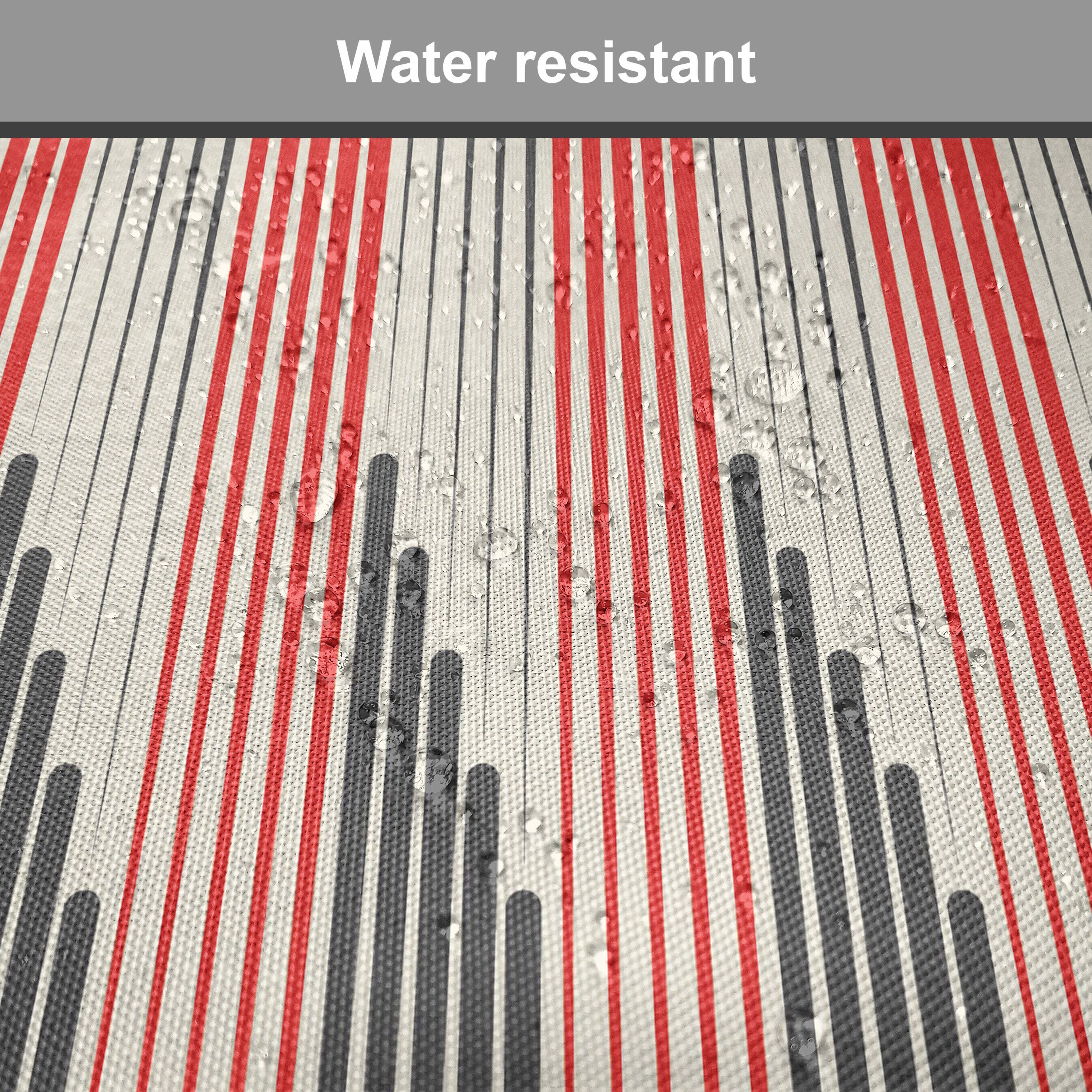 Abstrakt Striped Abakuhaus Bicolor Retro wasserfestes für Riemen Kissen Stuhlkissen Küchensitze, Dekoratives mit