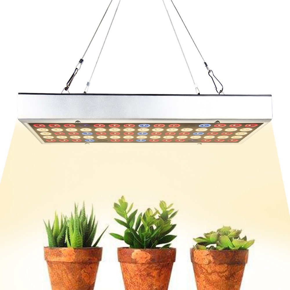 Rosnek Pflanzenlampe Wachsen Zelt Panel modi,für Vollspektrum,Zwei Licht wachsen 25W, 1Stk. Gewächshaus, Pflanzen Pflanze LED