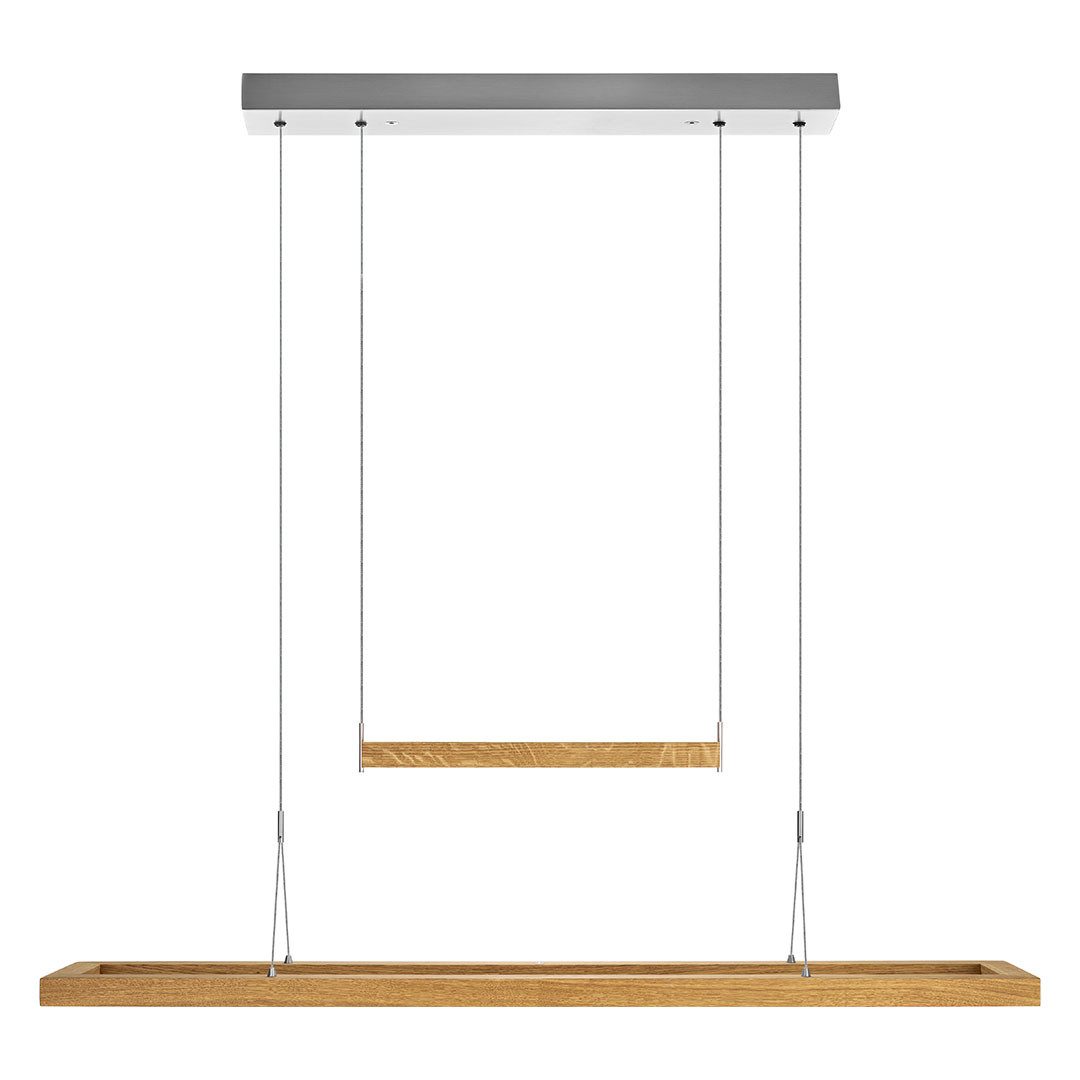 HerzBlut LED-Hängeleuchte Amalia LED, Alu LED-Leiste Acryl satiniert, wechselbar