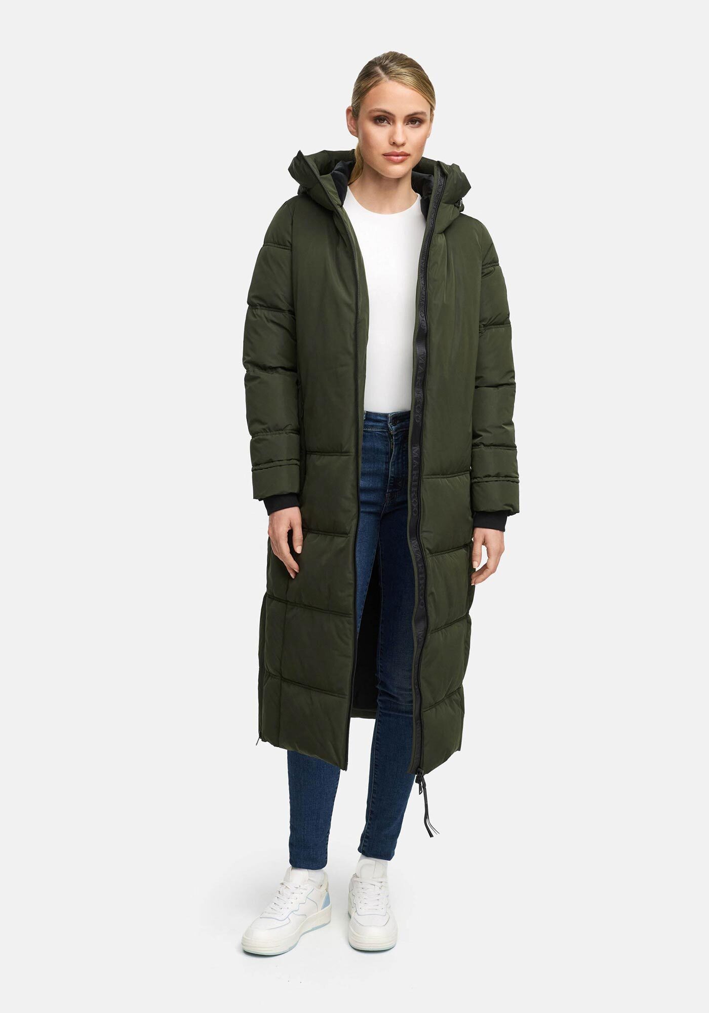 Marikoo Winterjacke Honiaa mit Seitenschlitzen für mehr Bewegungsfreiheit