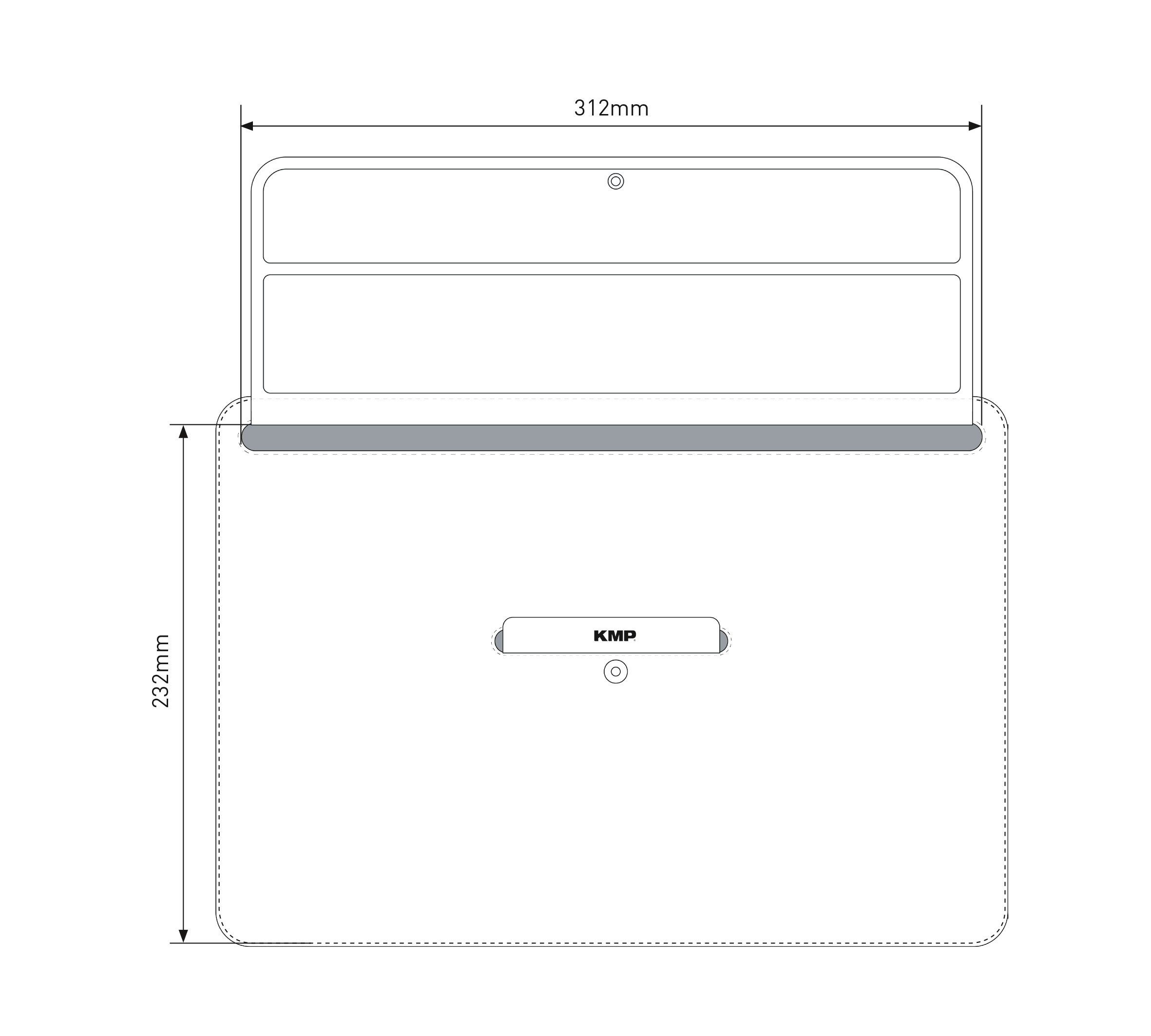 12" Air MacBook, KMP Creative Black Laptoptasche (1-tlg) Product für 11" Tasche Lifesytle Pro, Slim-Fit 13"