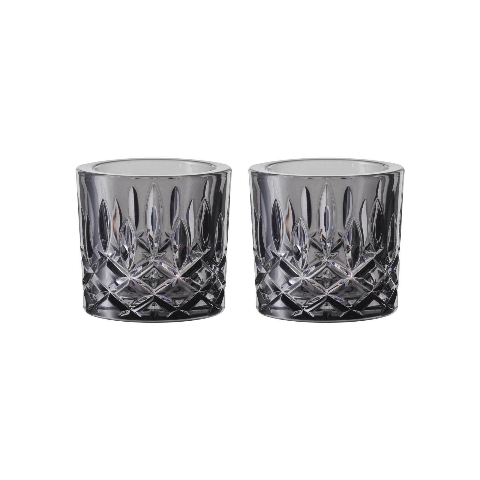 Nachtmann Teelichthalter Noblesse Votives Teelichthalter ø 7,1 x 6,6 cm (2 Teelichthalter, 2 St)