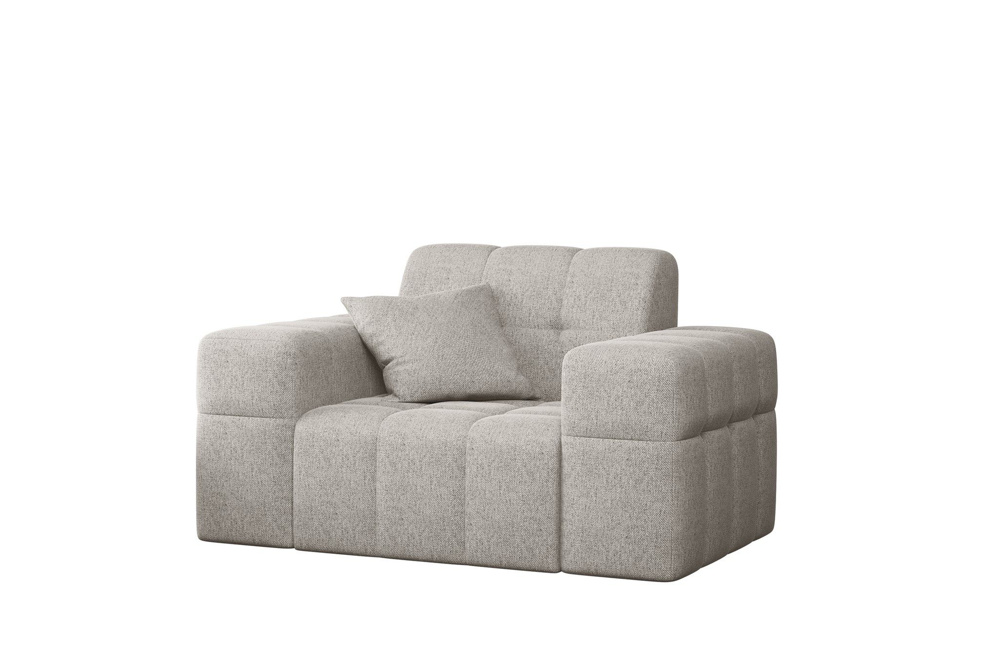 Fun Möbel Sessel Sessel Designersessel NANCY in Stoff Neve, Rundumbezug