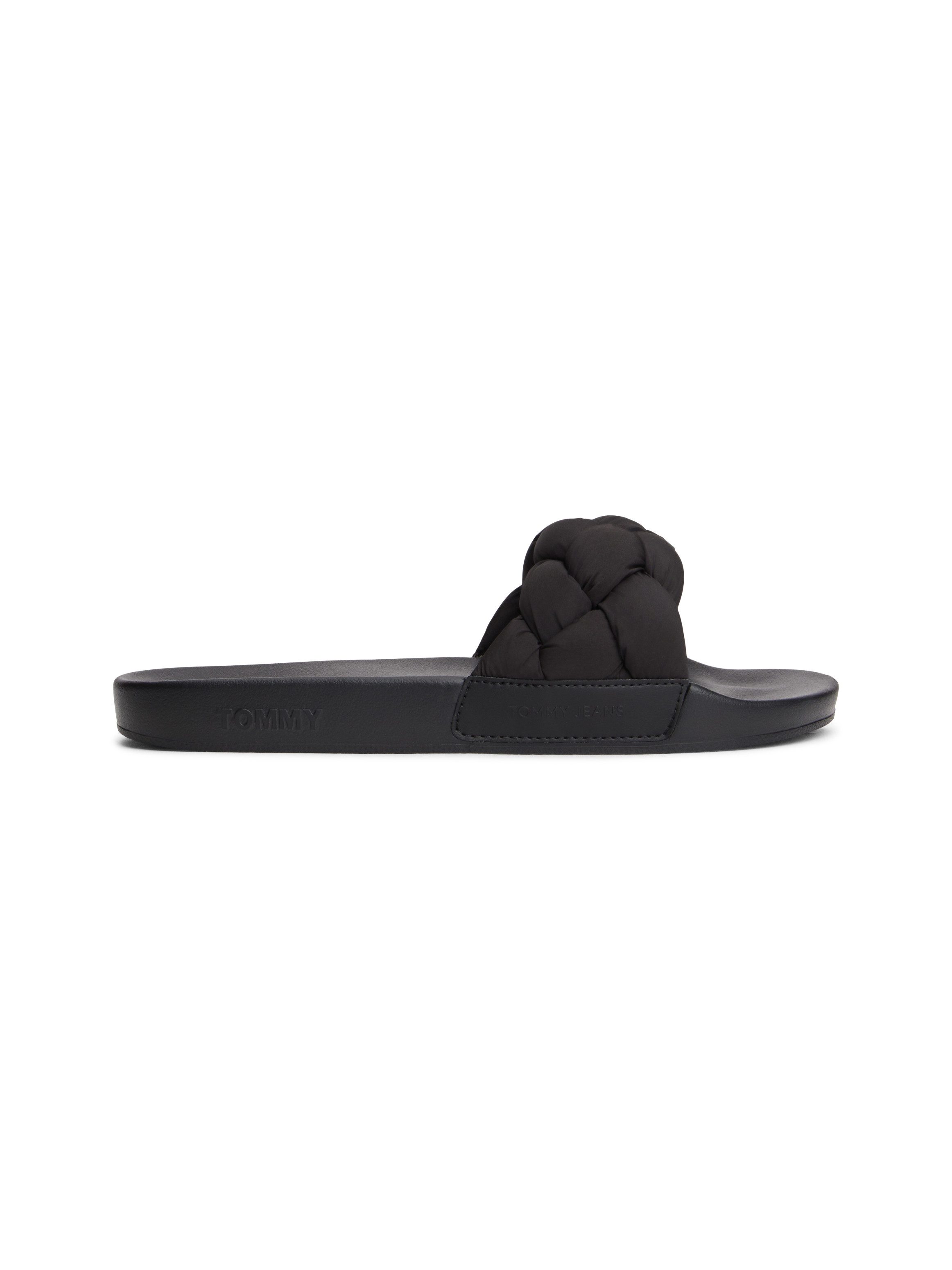 Tommy Jeans TJW BRAIDED SLIDES Pantolette Sandale, Pantolette, Flat mit geflochtener Bandage – Bild 4 von 5
