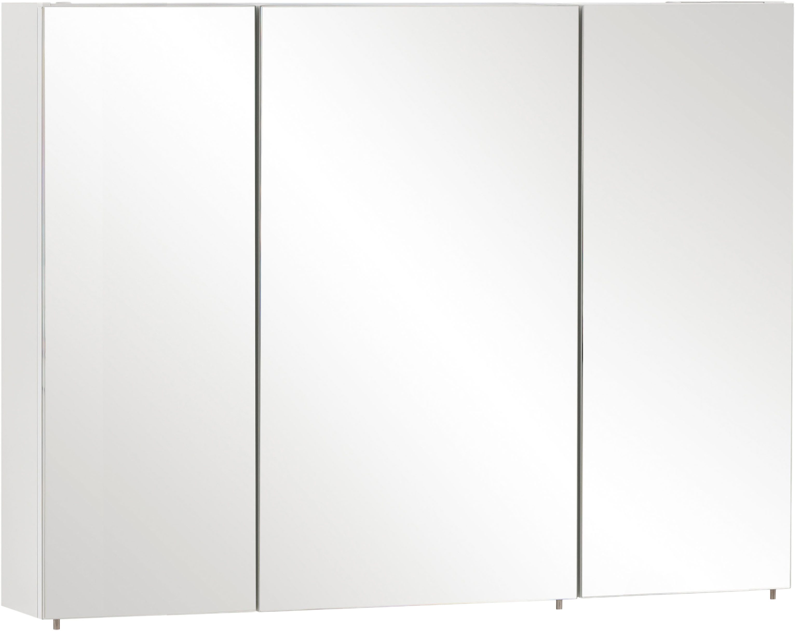 Schildmeyer Spiegelschrank Basic, Spiegelschrank, Made in Germany, B: 100 cm Solide Verarbeitung - Dieses Produkt ist in Deutschland gefertigt