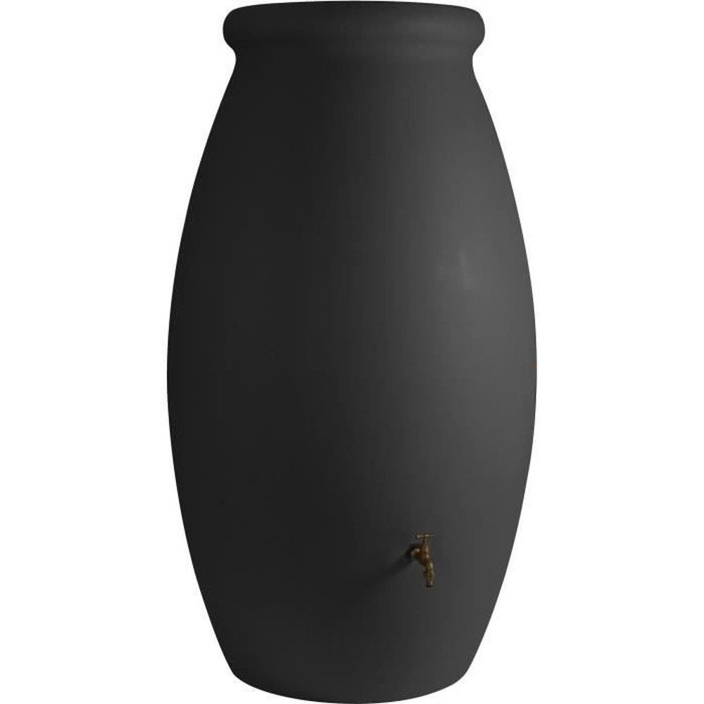 Belli Regentonne Rotationsgeformter Wasserauffangbehälter - BELLI - 1000 l - Anthrazit
