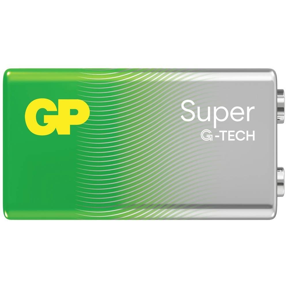 Block, Batteries GP Batterie Alkaline Super GP Longlife 9V