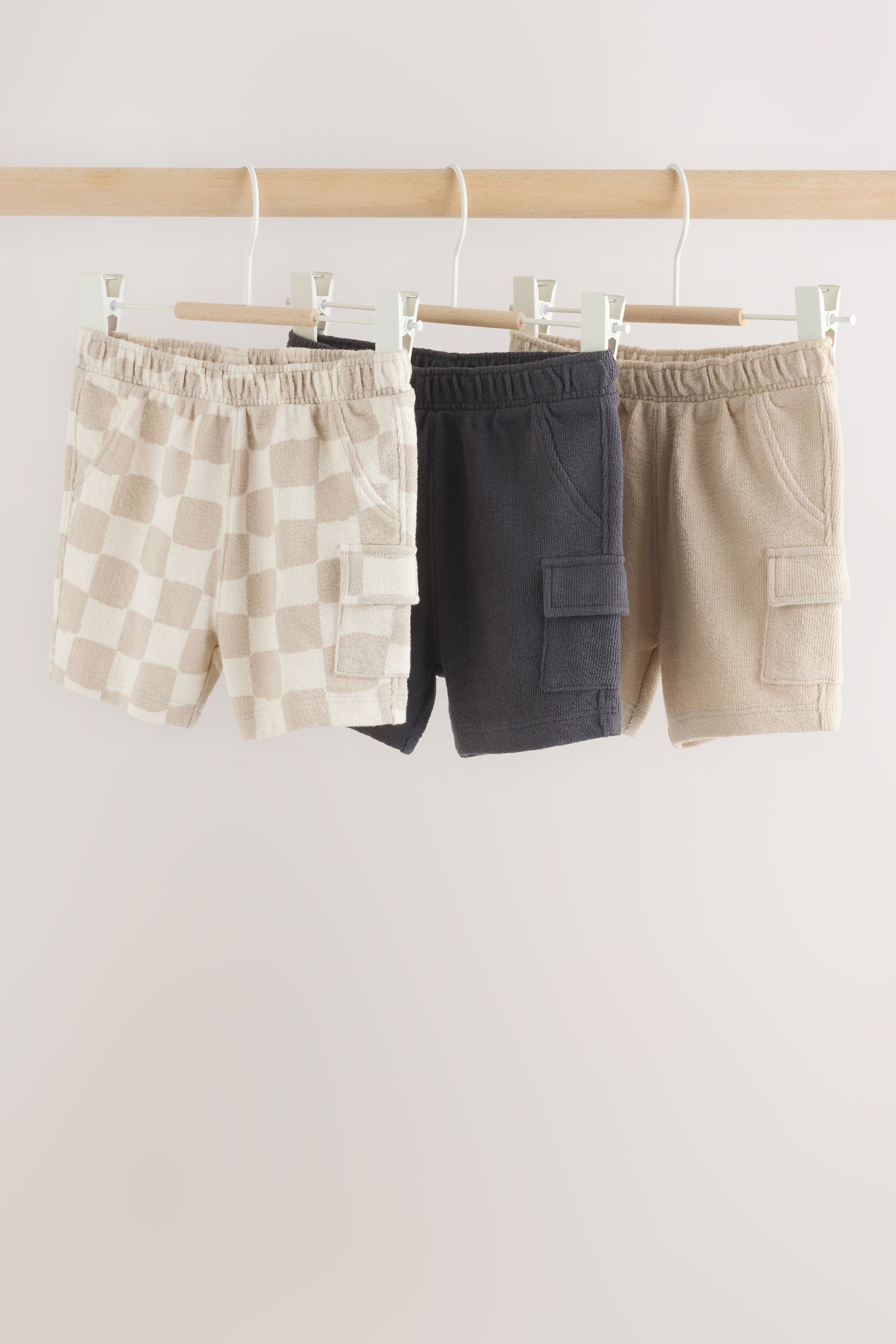 Next Shorts Baby Shorts aus Jersey, 3er-Pack (3-tlg)