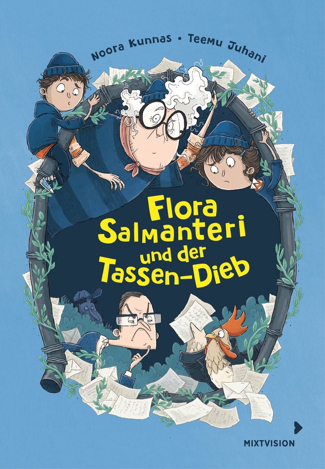 Flora Salmanteri und der Tassen-Dieb Band 2 / Noora Kunnas, Fröhlich finnisches Ferienabenteuer – Lustige Detektivgeschichte und Gute-Laune-Garantie mit der coolen Oma Flora