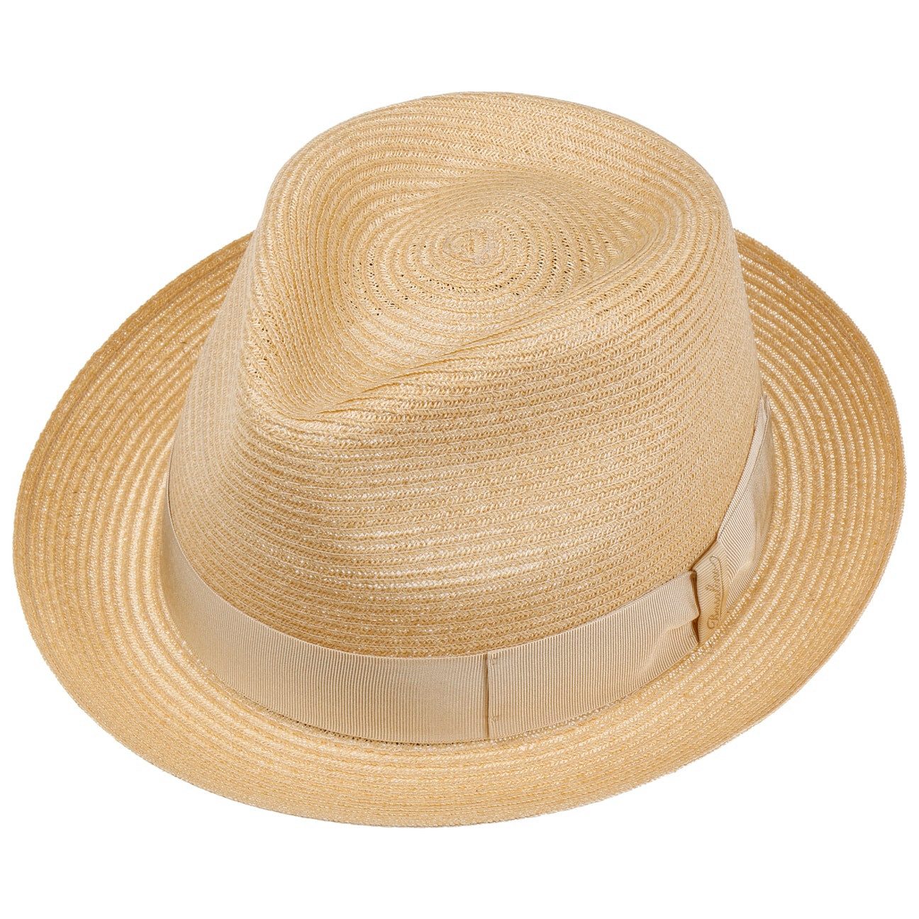 Borsalino Sonnenhut (1-St) Strohhut mit Ripsband, Made in Italy