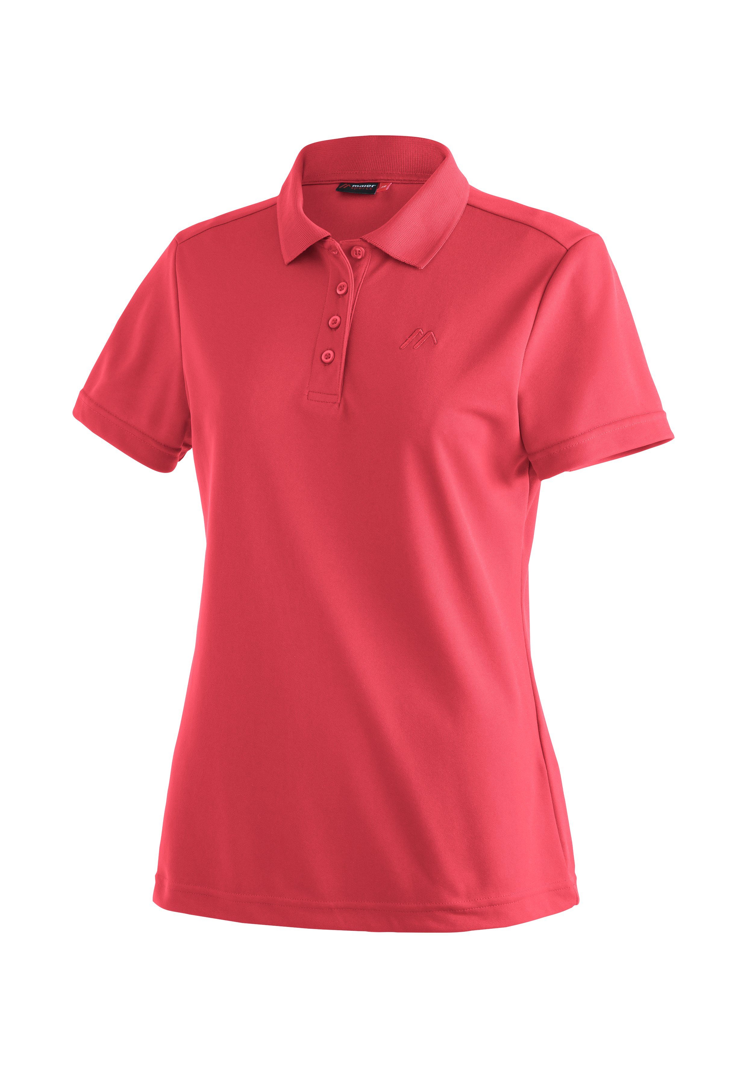 Maier Sports Funktionsshirt Ulrike Damen Polo, pique Poloshirt, schnelltrocknendes Outdoor-Shirt