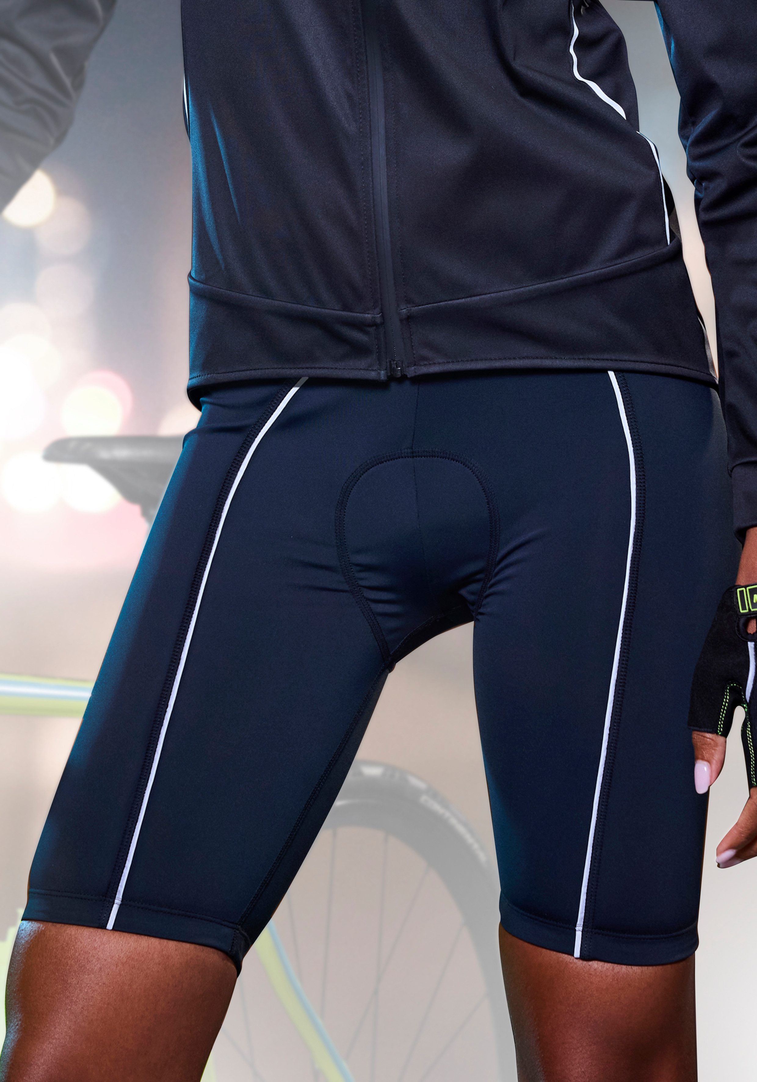vivance active Radhose mit Gesäßpolster, Radsport, Radlerhose