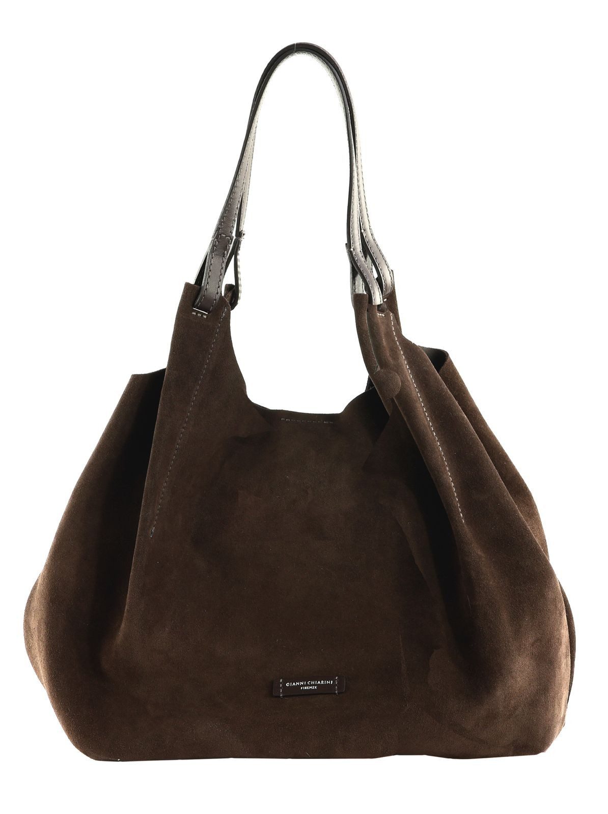 GIANNI CHIARINI Shopper Shopping Bag (Set, 2-tlg), aus echtem Rindsleder