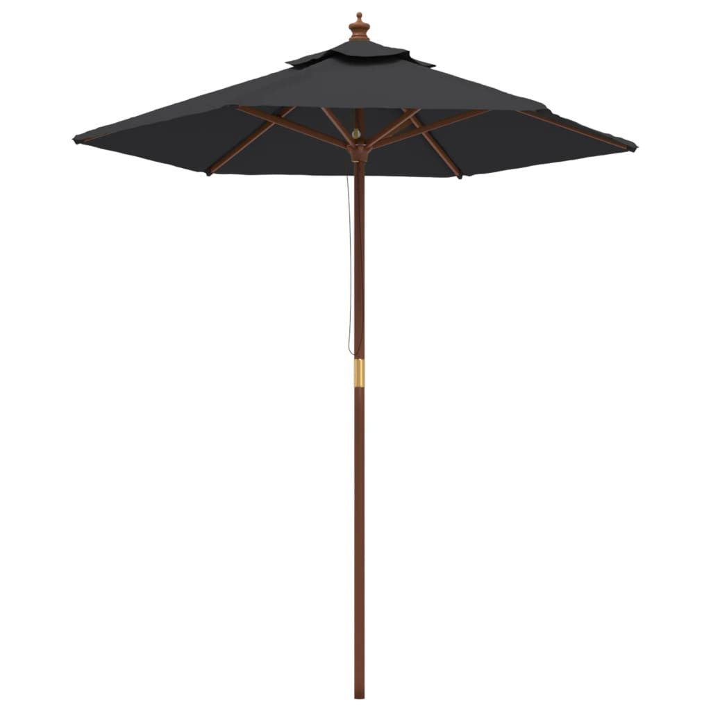 DOTMALL Sonnenschirm Sonnenschirm mit Holzmast 196x231 günstig online kaufen