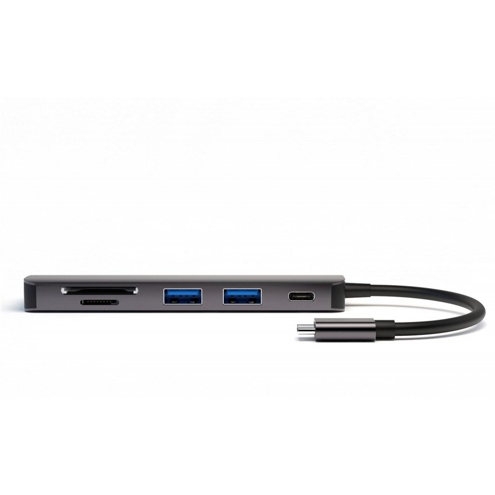 4smarts 6in1 USB C Hub mit HDMI & 2x USB 3.0 USB-Adapter USB-C, HDMI, Klinke