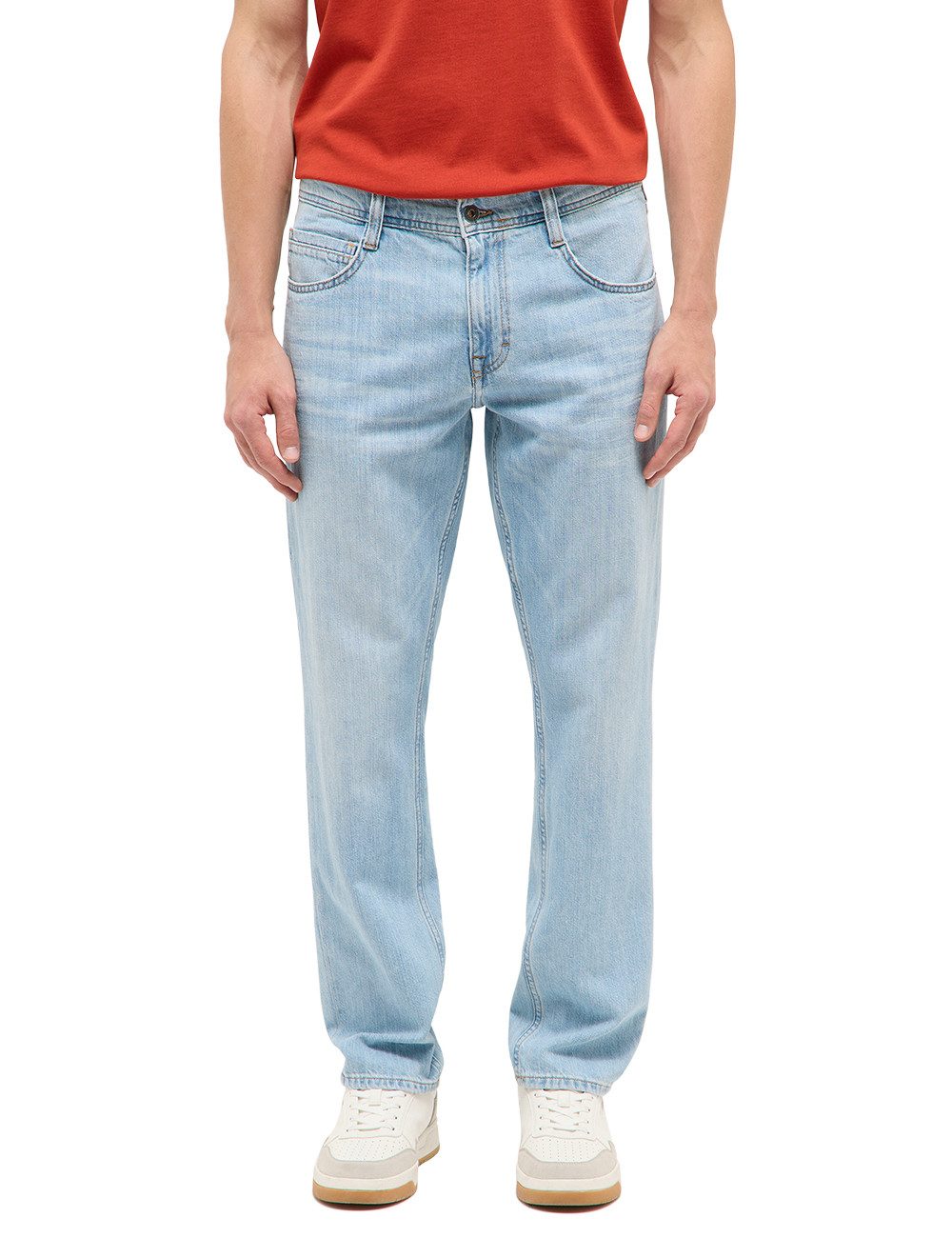 MUSTANG Straight-Jeans Herren Style Denver Straight Linen