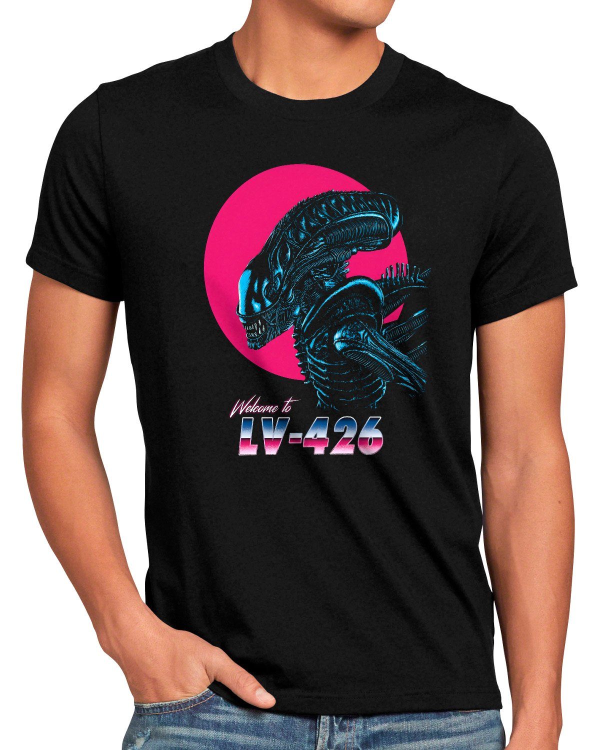T-Shirt predator xenomorph Come to Print-Shirt style3 LV-426 ridley scott alien Herren
