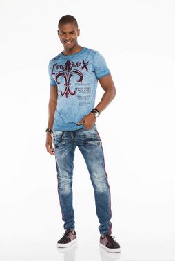 Cipo & Baxx Bequeme Jeans mit Kordelbund in Slim Fit