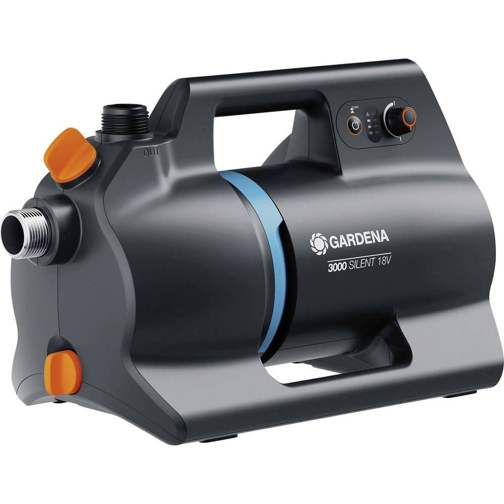 GARDENA Gartenpumpe Akku-Gartenpumpe 3000 Silent 18V P4A solo Akku-Gartenpumpe 3000 l/h 30