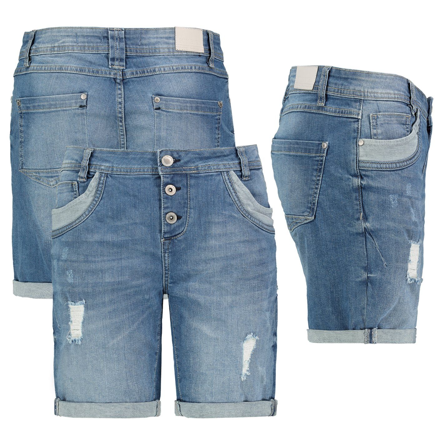 SUBLEVEL Bermudas Damen Jeans Shorts Bermuda günstig online kaufen