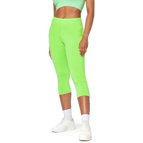 Bellivalini Leggings Damen Neon Hose 3/4 Radlerhose Jogginghose BLV50-302 (1-tlg) 80er Jahre