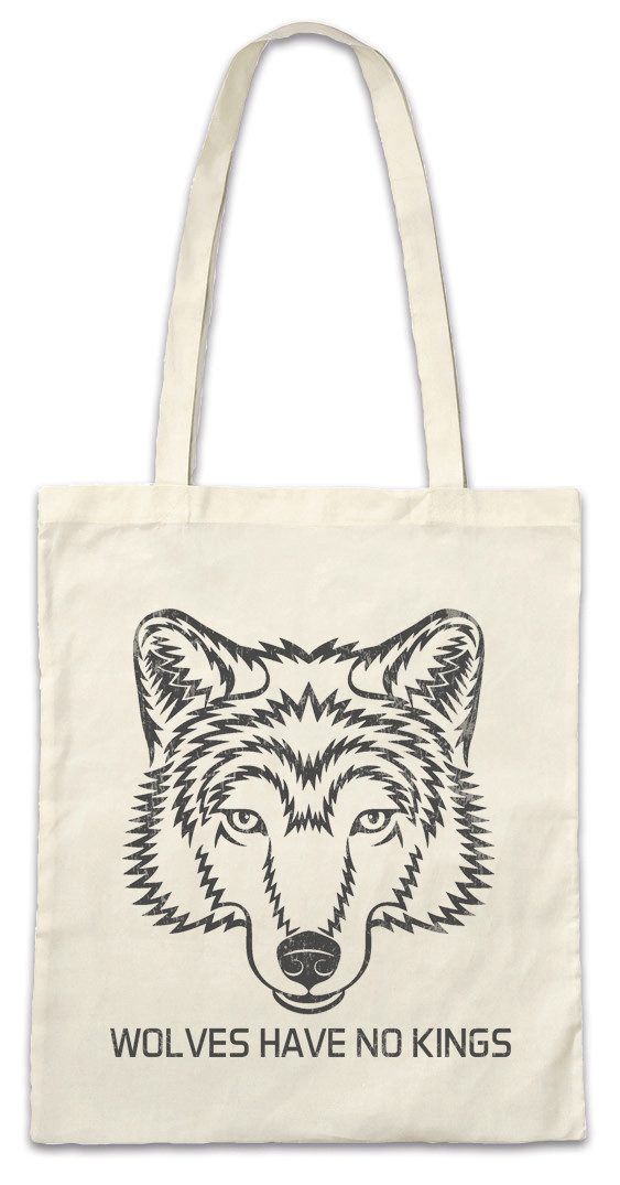 Urban Backwoods Beuteltasche Wolves Have No Kings I Stofftasche The Farseer Wolf Wulf Fun Trilogy (1-tlg), Fitz Der Weitseher Chivalry