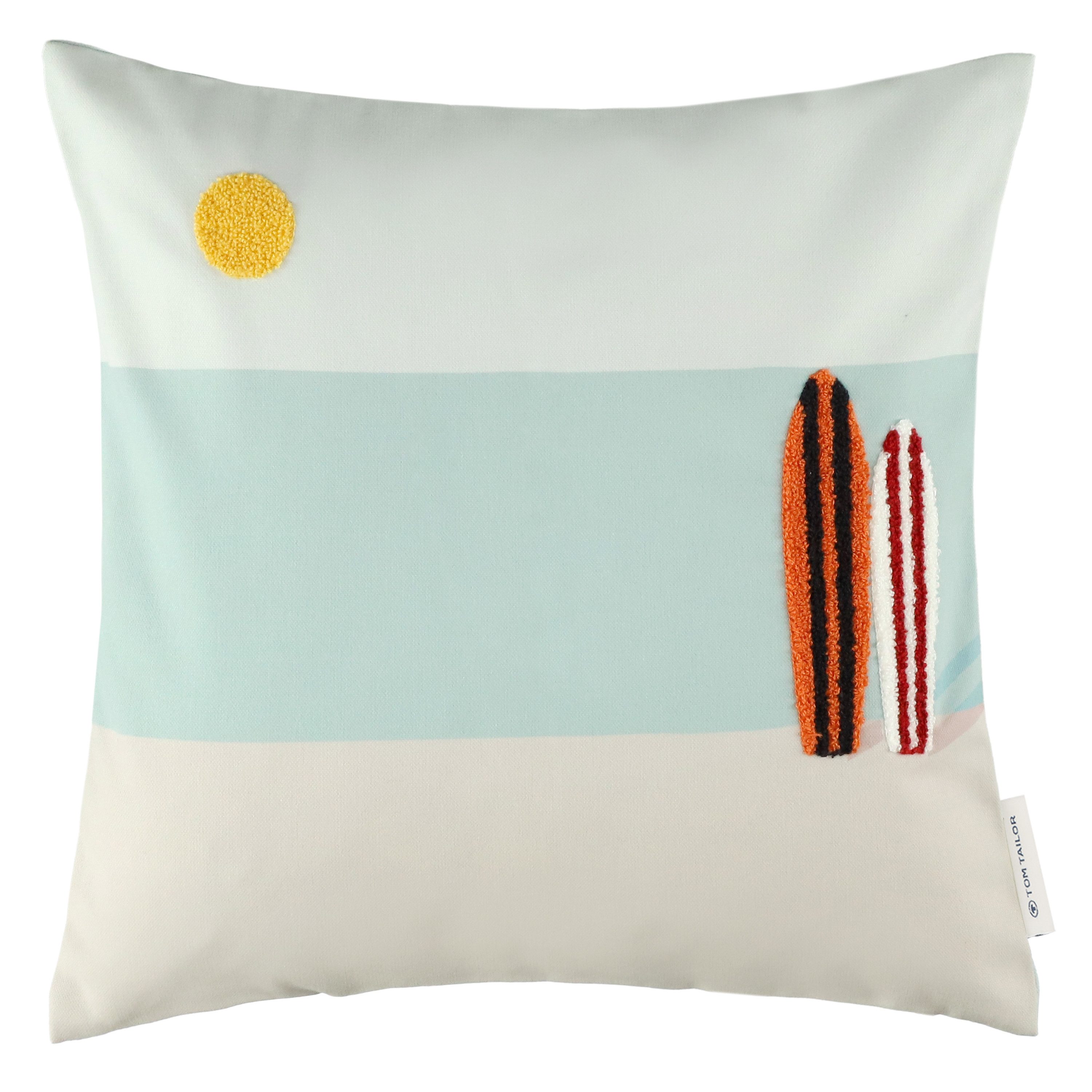 TOM TAILOR HOME Kissenbezug Surf, (1 Stück), maritimes Dessin