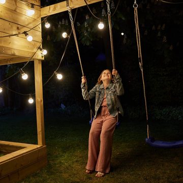 Wickey Einzelschaukel Schaukelsitz Kinderschaukel, Gartenschaukel, Kleinkindschaukel, (Wickey - Zubehör, Ø10mm, 160-185cm (verstellbare Seillänge), Für die dauerhafte Nutzung im Freien