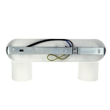 SSC-LUXon Aufbauleuchte LED Deckenstrahler 2 flammig Spotbalken in weiss schwenkbar, Warmweiß