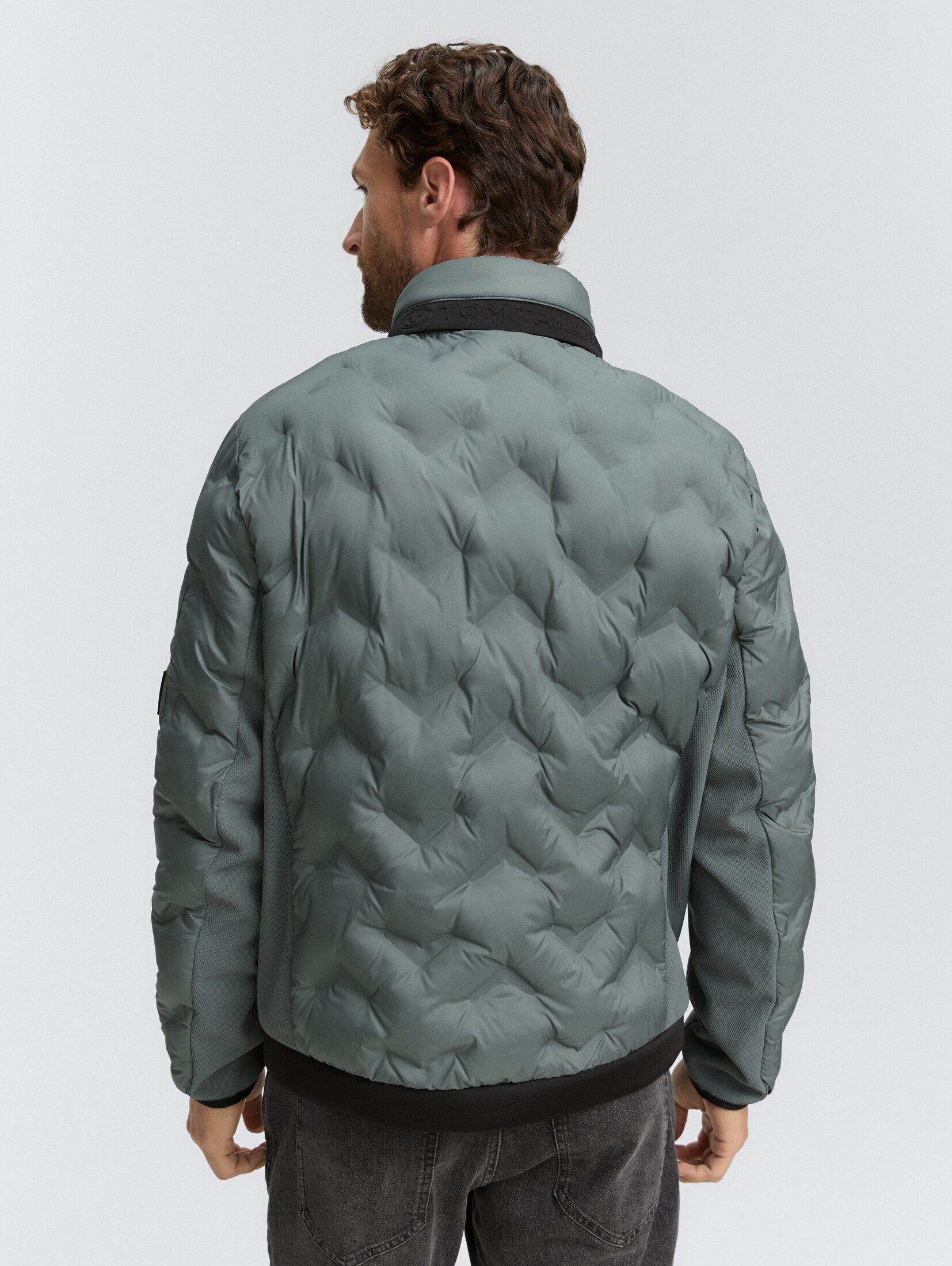 TOM TAILOR Outdoorjacke Jacken Hybrid Steppjacke mit verstaubarer Kapuze