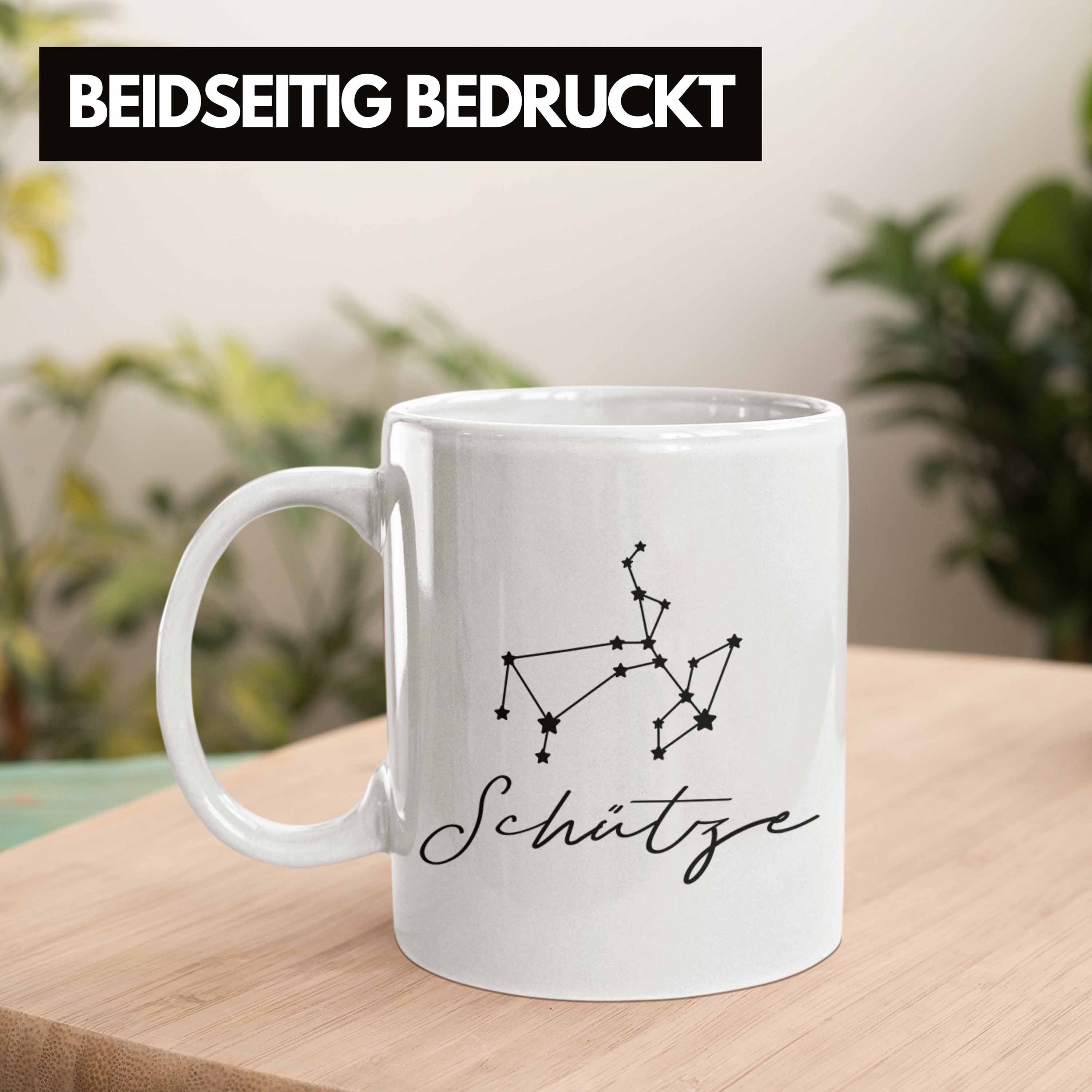 Schütze Tasse Trendation Trendation Horoskop Tasse Sternzeichen Weiss Geschenk - Tierkreiszeichen