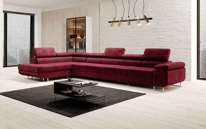 Luxusbetten24 Schlafsofa Designer Sofa Maxi, mit Schlaf- und Klapptfunktion