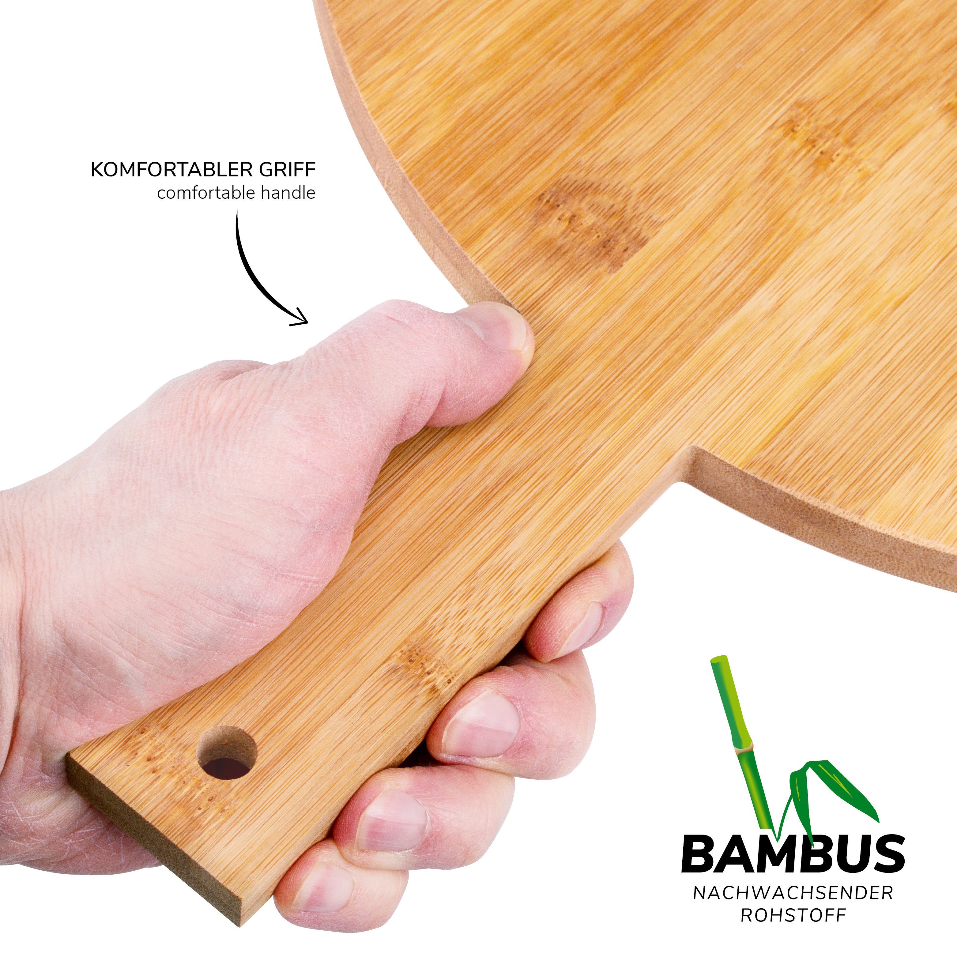 bremermann Tablett / x x / (B/L/H), Bambus 30 1,5 bremermann cm aus rund Bambus Servierbrett 45 Ø