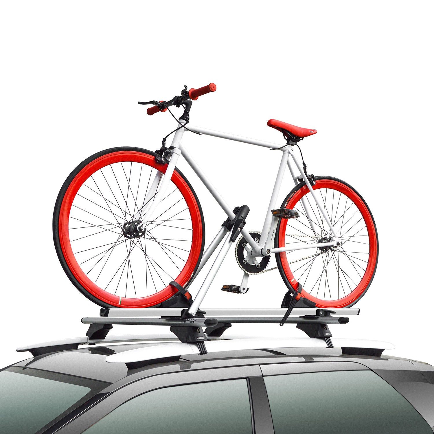 Dachfahrradträger Menabo Juza für 1 Fahrrad bis 15kg Alu Dachfahrradträger