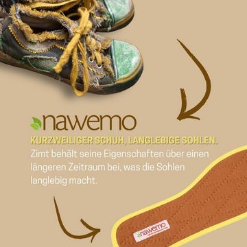 Nawemo Einlegesohlen Zimtsohlen Nawemo "braun", normale Passform, 5er Pack, reduzieren die Schweißbildung, neutralisieren unangenehme Gerüche