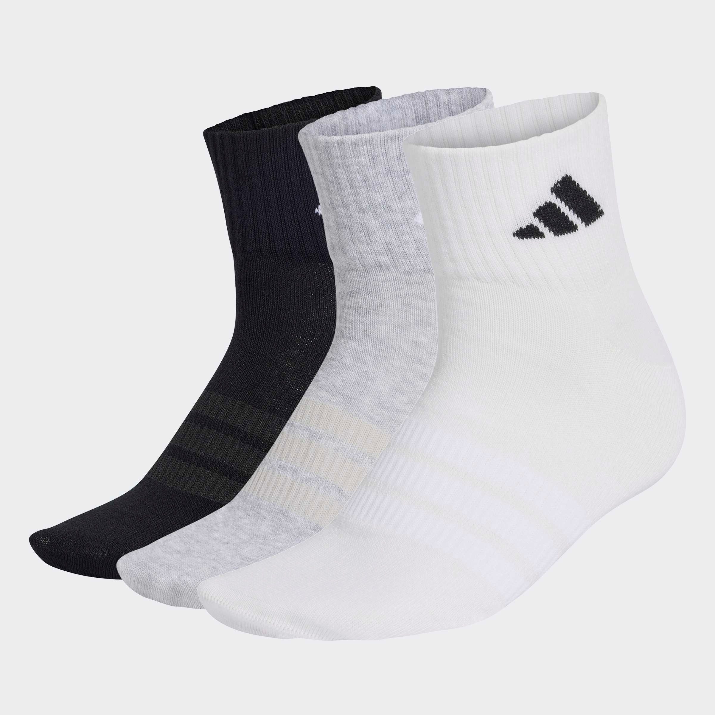 Medium Grey Heather / White / Black