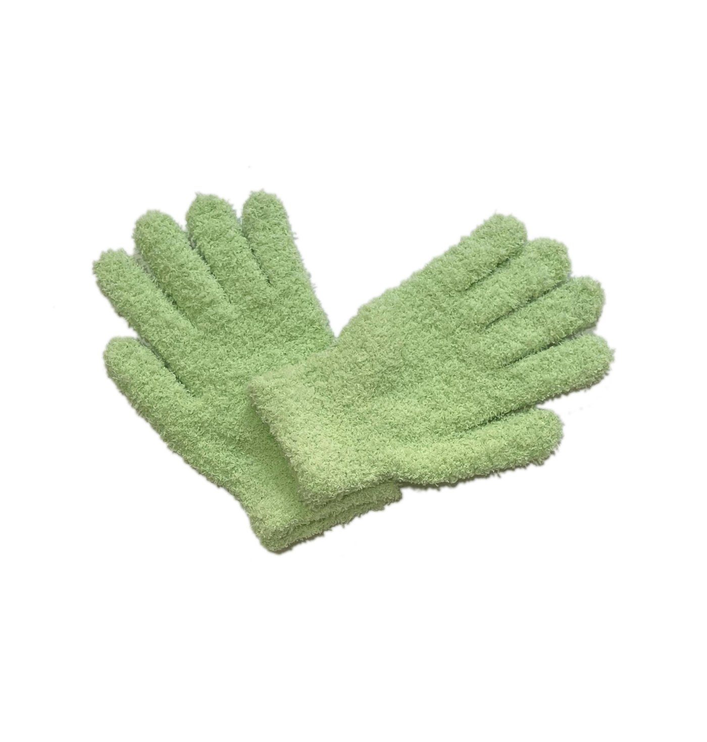 Uana Strickhandschuhe Coral Velvet Candy Colour Damenhandschuhe, Plüschhandschuhe grün