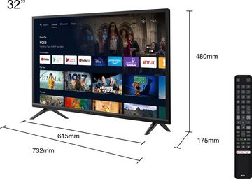 TCL 32S5203X2 LED-Fernseher (81 cm/32 Zoll, HD ready, Android TV, Smart-TV)