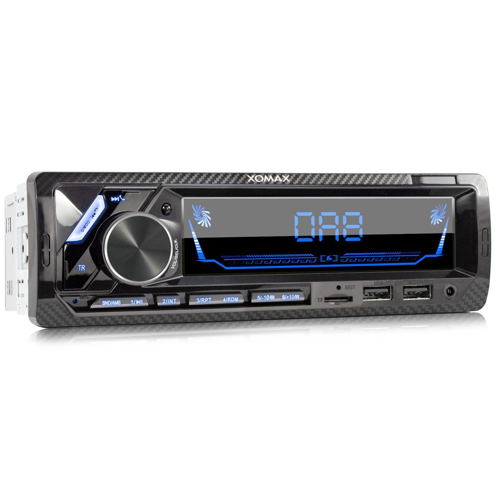 XOMAX XM-RD285 Autoradio DIN 2x AUX, SD, Bluetooth, USB, DAB+ 1 Autoradio mit plus