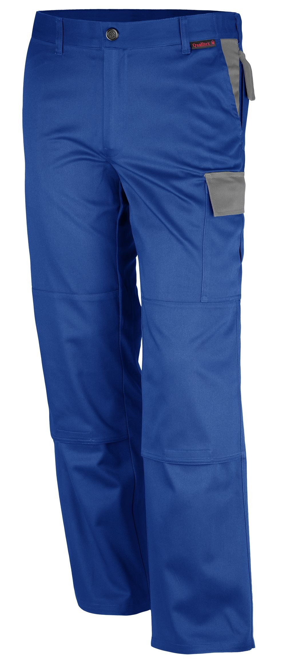 Qualitex Workwear Arbeitsbundhose stylische Arbeitshose - faserverstätkt MG 300 g - xtra strapazierfähig (1-tlg) Werkstatthose mit 9 Taschen - Blickdicht - Pflegeleicht - Waschbar