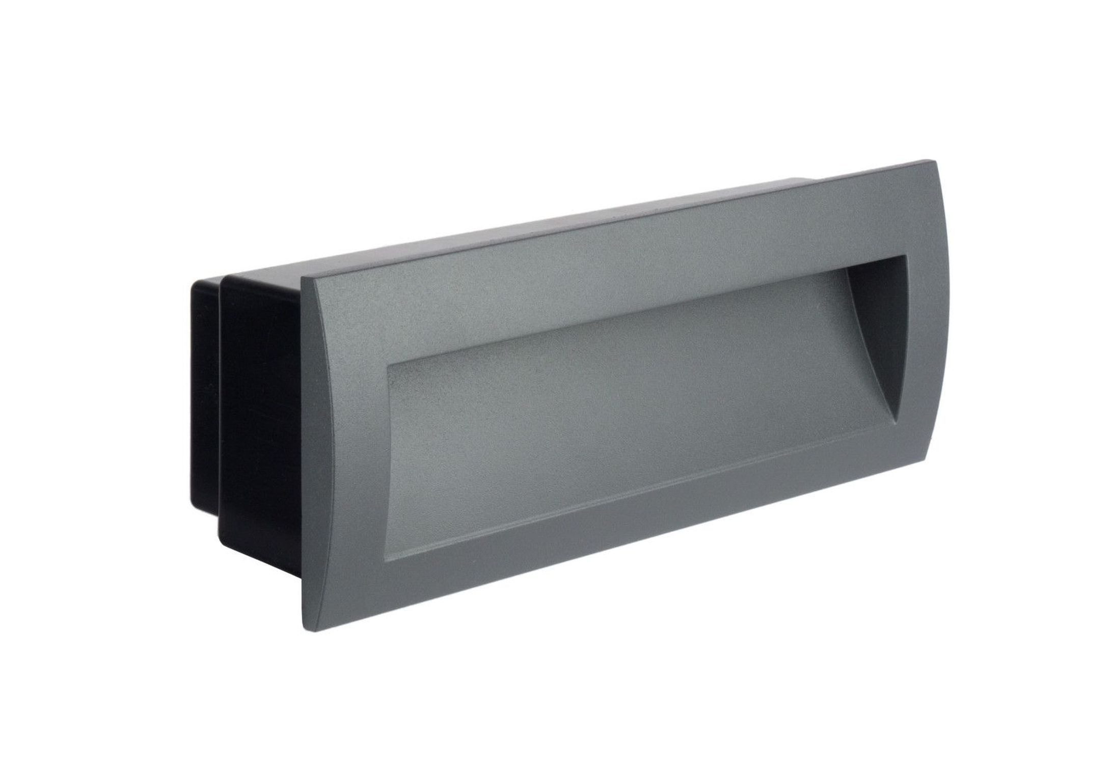 Licht-Erlebnisse Einbauleuchte HULPE, LED fest integriert, LED Aluminium IP65 Anthrazit länglich 3000/4500/6500 K 310 lm Modern