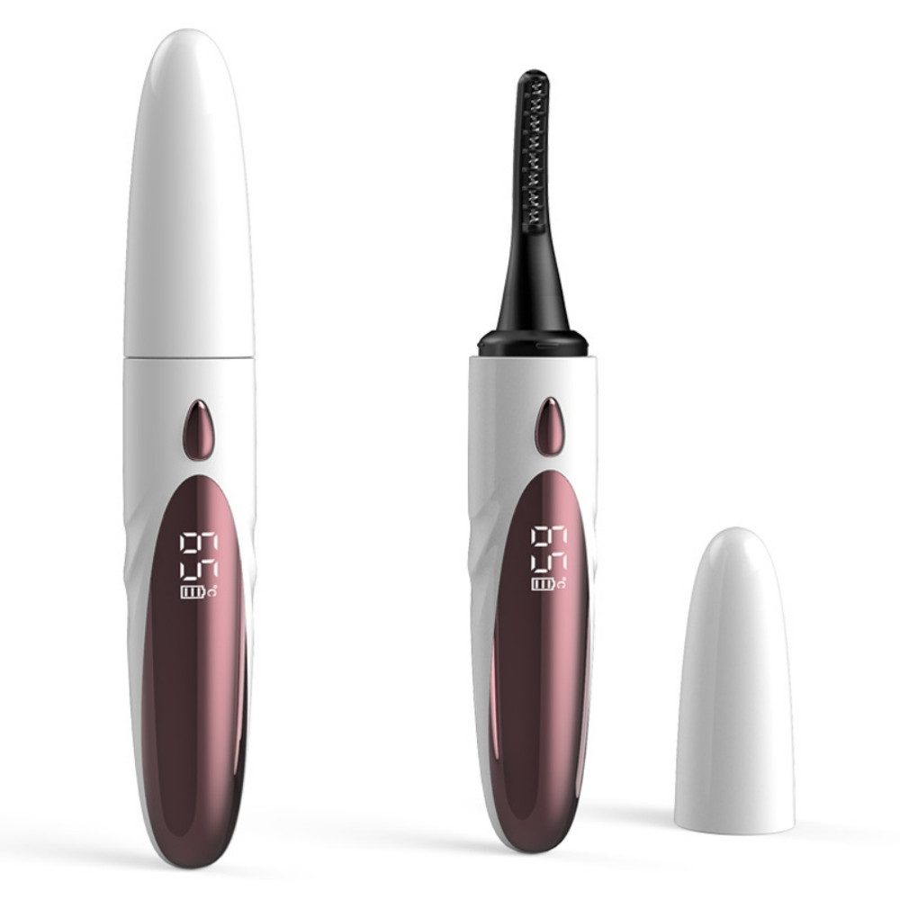 DESUO Haarentferner-Set Beheizbare Wimpernzange mit 4 Temperaturmodi USB Wiederaufladbarer