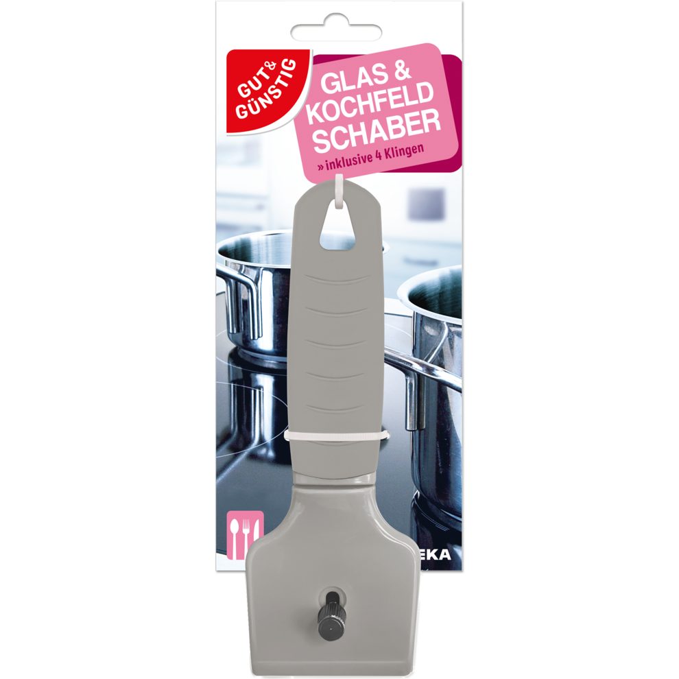 Gut & Günstig Glasschaber Glas- und Kochfeldschaber 4311501561713
