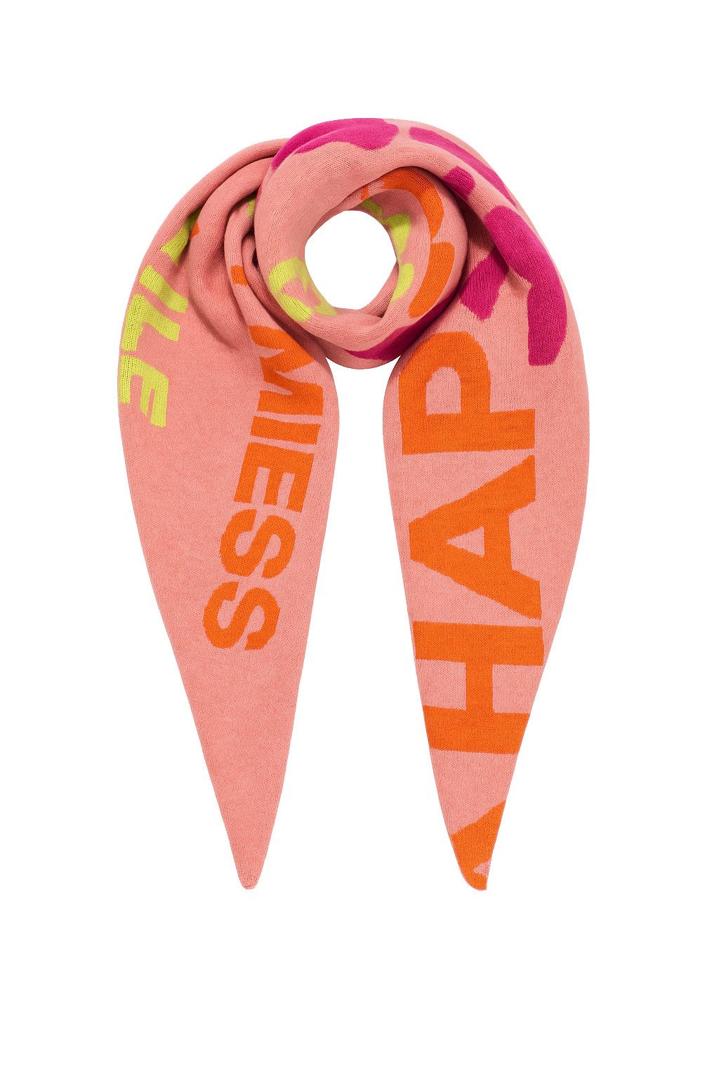 Faera Modeschal Positive Vibes Smiley, (1-St), 9431 in Rosa