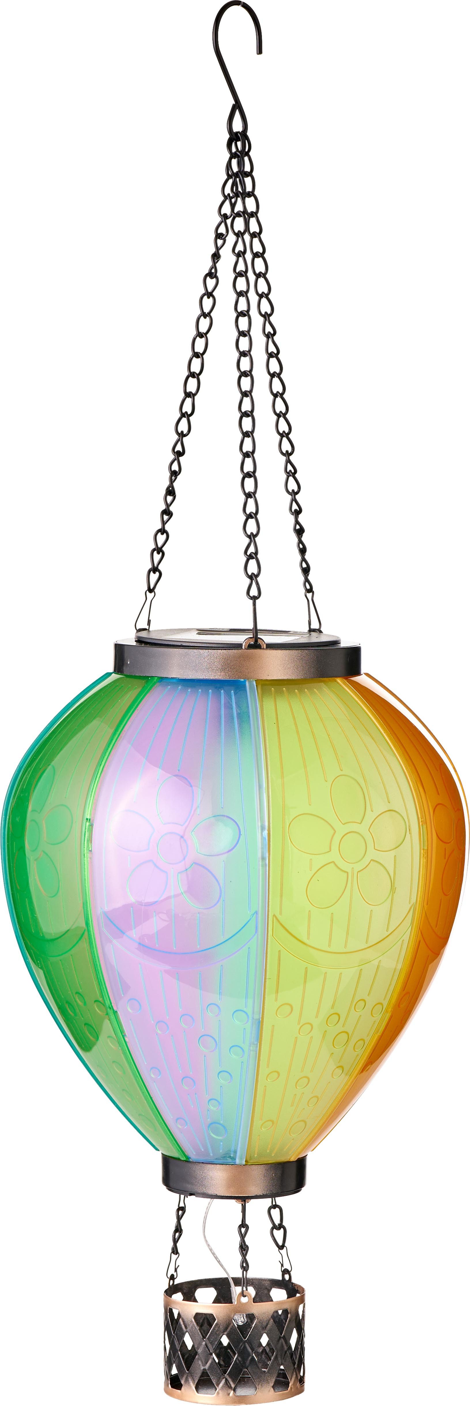 Northpoint LED Laterne Solar Heißluftballon Windlicht Dekoration 58cm Flammeneffekt