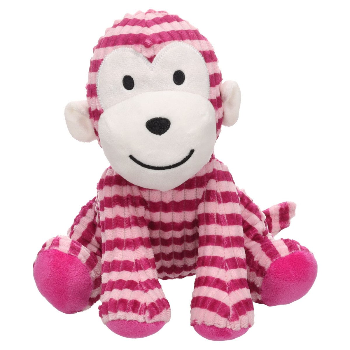 Tierkuscheltier Hundespielzeug Azor Affe rosa