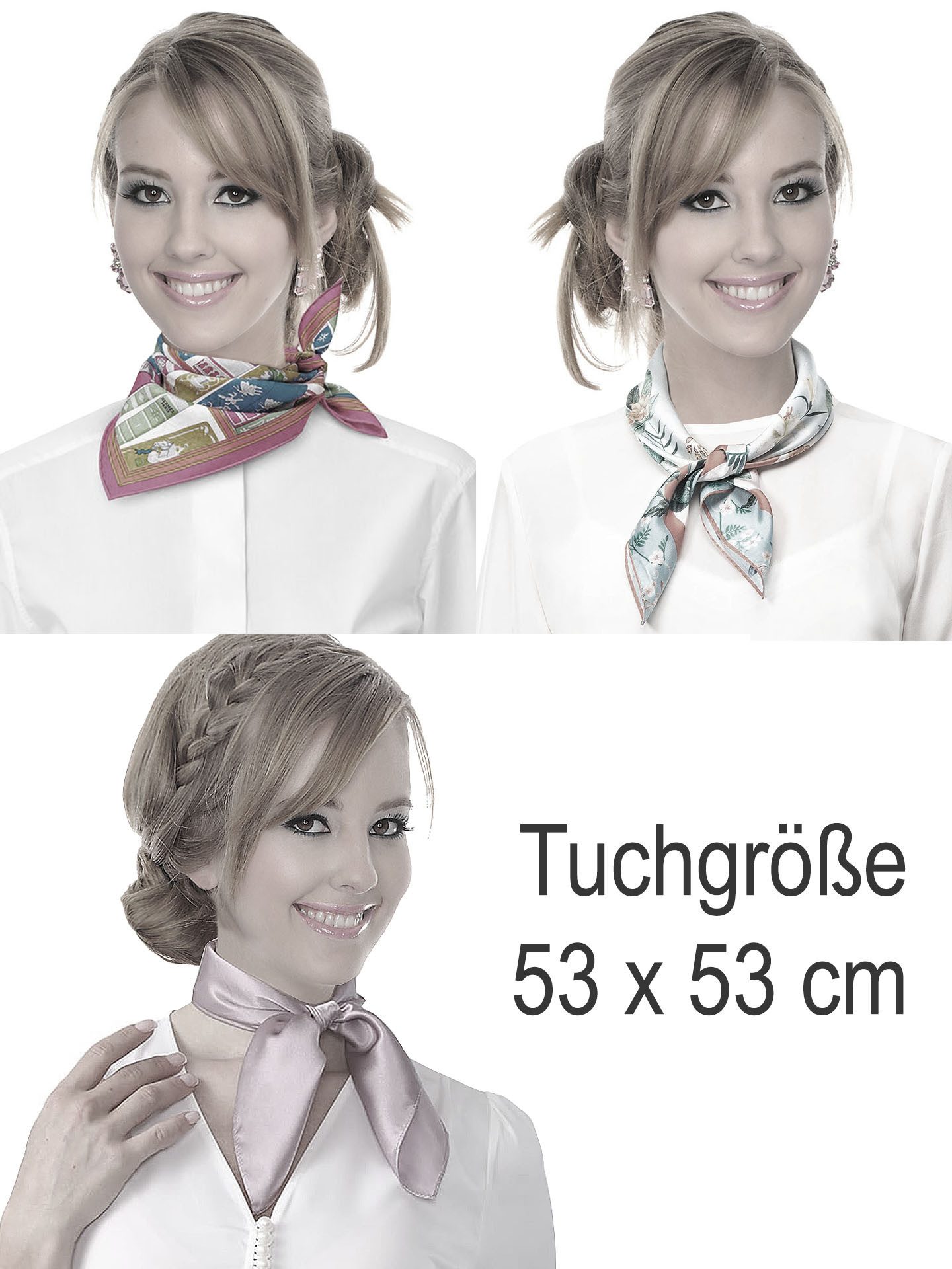Moschen-Bayern Halstuch Halstuch 100% Seide Damen Herren Nickituch Seidentuch Seidenhalstuch – Bild 4 von 5